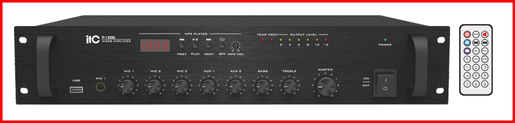 ITC T - 120U PA Mixer Amplifier 120W RMS 100V with USB Input - 