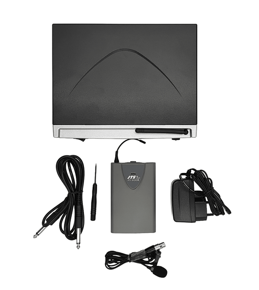 JTS US-8010 / PT-900B Single Channel UHF Wireless Lavalier Microphone System - 