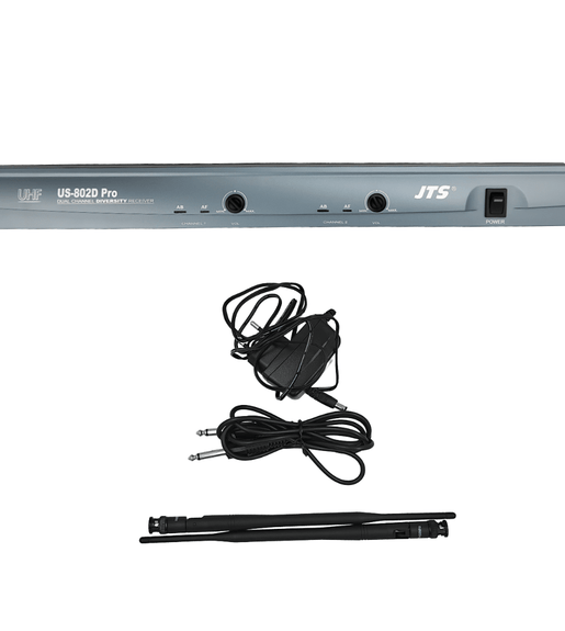 JTS US-802DPRO/MH700 Dual Wireless UHF Microphone System - 4714902008027
