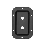 Jumbo Audio Y19-13 Recessed Metal Speaker Back Plate (Pre-Punched for 2x 6.35mm Jacks) - 