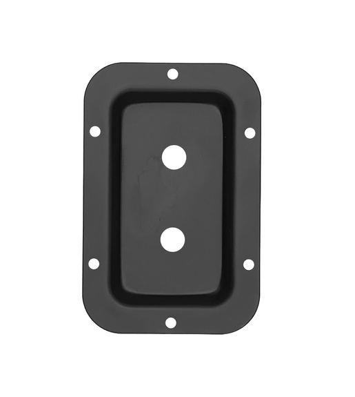 Jumbo Audio Y19-13 Recessed Metal Speaker Back Plate (Pre-Punched for 2x 6.35mm Jacks) - 
