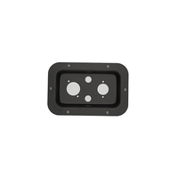 Jumbo Audio Y19-13D Recessed Metal Speaker Back Plate (Pre-Punched for 2x 6.35mm Jacks & 2x Speakon/XLR Cutouts) - 