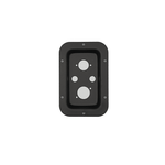 Jumbo Audio Y19-13D Recessed Metal Speaker Back Plate (Pre-Punched for 2x 6.35mm Jacks & 2x Speakon/XLR Cutouts) - 