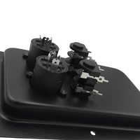 Jumbo Audio Y19-40 Recessed Speaker Terminal Dish Plate (2x Speakon + 2x 6.35mm Jacks) - 