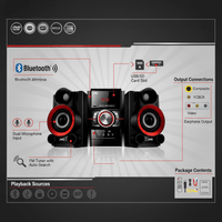 JVC MX - DN100 Mini DVD HiFi System with Bluetooth - 4975769433863