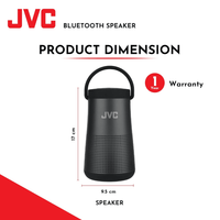 JVC Portable Bluetooth Speaker MX-N118B Home Theatre, HiFi & Party