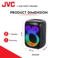 JVC XS - N1123PB Party Bluetooth Speaker - 4975769478994
