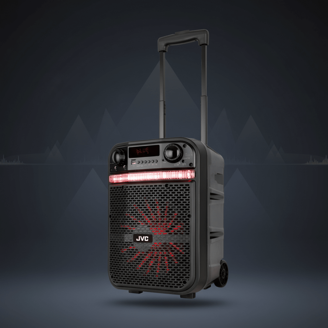 JVC 10 Inch Bluetooth Trolley Speaker XS-N319PB Home Theatre, HiFi