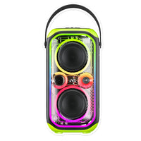 JVC XS - N4112PB Dual 5 - Inch 50W Bluetooth Party Speaker with LED Lights and Wireless Mic - 