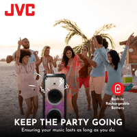 JVC XS - N6213PB 1600W Portable Bluetooth Party Speaker - 