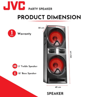 JVC XS - N7212PB Party Speaker - 4975769471865