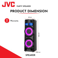 JVC XS - N7222PB Party Speaker - 791245479124