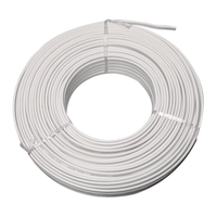 Kentech 100MLD 6-Pin Mini DIN Plug to Plug CCTV Cable – 100m Roll (White) - 