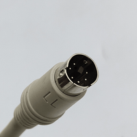 Kentech 100MLD 6-Pin Mini DIN Plug to Plug CCTV Cable – 100m Roll (White) - 
