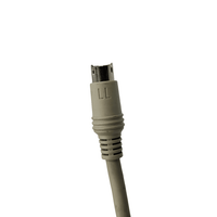 Kentech 100MLD 6-Pin Mini DIN Plug to Plug CCTV Cable – 100m Roll (White) - 