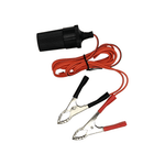 Kentech 224-TVCORD 12V/24V Cigarette Lighter Socket to Red/Black Battery Terminal Cable with Inline Fuse Holder - 