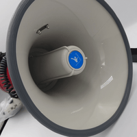 Kentech 25W Pistol Grip Megaphone with Siren and Detachable Loose Microphone - 