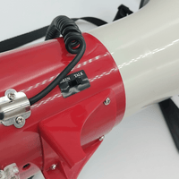 Kentech 25W Pistol Grip Megaphone with Siren and Detachable Loose Microphone - 