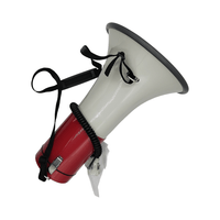 Kentech 25W Pistol Grip Megaphone with Siren and Detachable Loose Microphone - 