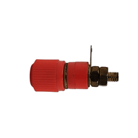 Kentech 28151860 Standard 4mm Nickel-Plated Binding Post – Red - 