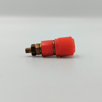 Kentech 28151860 Standard 4mm Nickel-Plated Binding Post – Red - 