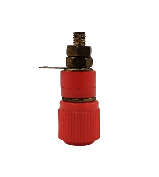 Kentech 28151860 Standard 4mm Nickel-Plated Binding Post – Red - 