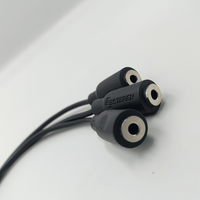 Kentech 3-0027 3.5mm Stereo Jack to 3 x 3.5mm Stereo Female Splitter Cable (Short) - 