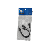 Kentech 3-0027 3.5mm Stereo Jack to 3 x 3.5mm Stereo Female Splitter Cable (Short) - 