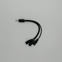 Kentech 3-0027 3.5mm Stereo Jack to 3 x 3.5mm Stereo Female Splitter Cable (Short) - 