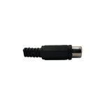 KENTECH 5-199B Black Plastic Inline RCA Jack Socket - 
