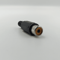 KENTECH 5-199B Black Plastic Inline RCA Jack Socket - 