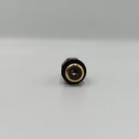 Kentech 5-199G-B Inline RCA Female Socket – Gold Plated with Black Plastic Housing - 