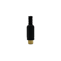 Kentech 5-199G-B Inline RCA Female Socket – Gold Plated with Black Plastic Housing - 