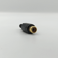 Kentech 5-199G-B Inline RCA Female Socket – Gold Plated with Black Plastic Housing - 