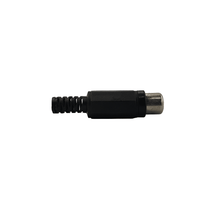Kentech 5-199RBP2 Inline RCA Female Sockets – Red & Black (Pack of 2) - 