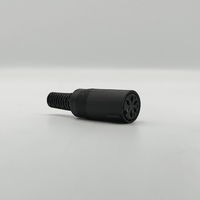 Kentech 750.457 6.35mm Stereo Inline Socket (Black Plastic) - 