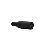 Kentech 750.457 6.35mm Stereo Inline Socket (Black Plastic) - 