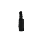 Kentech 750.457 6.35mm Stereo Inline Socket (Black Plastic) - 