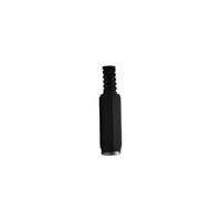 Kentech 752.868TVA 3.5mm Stereo Inline Socket Connector (Plastic - Black) - 