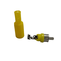Kentech 753633 / CJP3044Y RCA Male Plug Connectors – Yellow (Pack of 2) - 