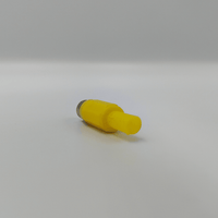 Kentech 753633 / CJP3044Y RCA Male Plug Connectors – Yellow (Pack of 2) - 