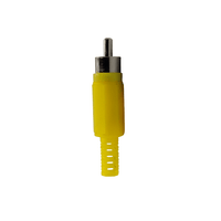 KENTECH 753.633/CJP3044NY RCA Male Plug Connector (Yellow Plastic) - 