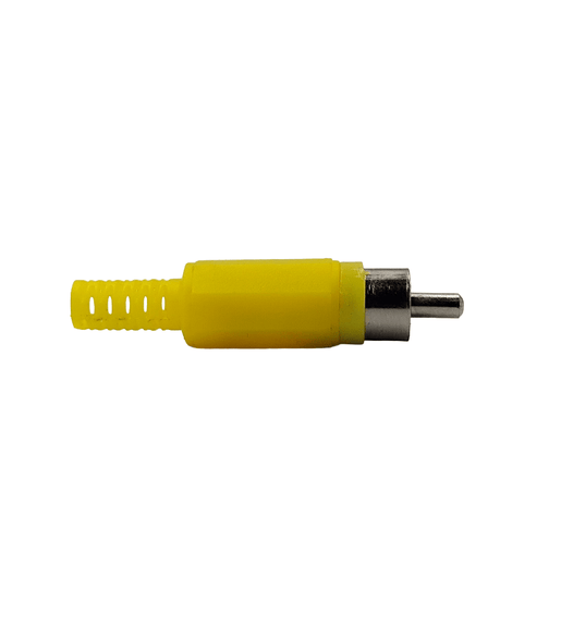 KENTECH 753.633/CJP3044NY RCA Male Plug Connector (Yellow Plastic) - 