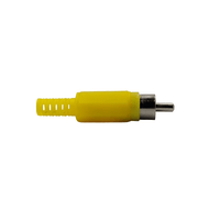 KENTECH 753.633/CJP3044NY RCA Male Plug Connector (Yellow Plastic) - 