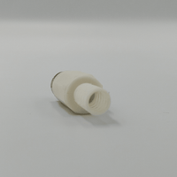 Kentech 753634 / CJP3044NWP RCA Male Plug Plastic Connector (White) - 