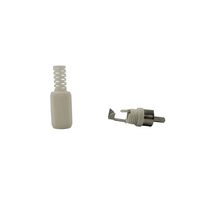 Kentech 753634 / CJP3044NWP RCA Male Plug Plastic Connector (White) - 