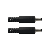 Kentech 777526P2 1.3mm Short Shaft DC Power Plugs (Pack of 2) - 