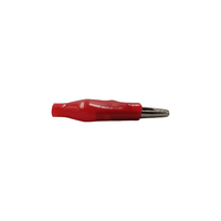 KENTECH 779.325TVA 33mm Insulated Crocodile Clips (Red) - 