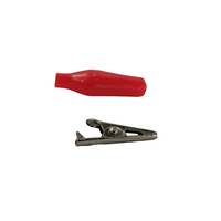 KENTECH 779.325TVA 33mm Insulated Crocodile Clips (Red) - 