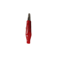 KENTECH 779.325TVA 33mm Insulated Crocodile Clips (Red) - 